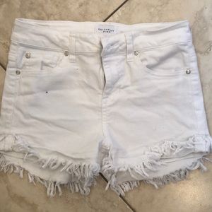 Celebrity Pink White Jean shorts